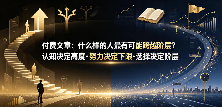 付费文章：什么样的人最有可能跨越阶层？认知决定高度·努力决定下限·选择决定阶层-禾谷轻创网