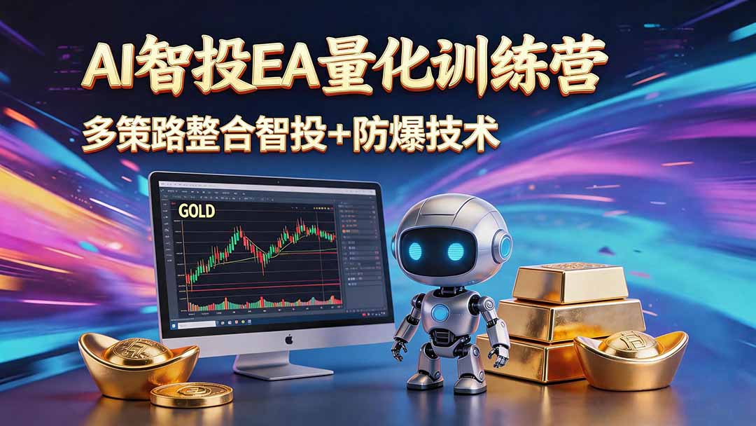 AI智投EA量化运营技术，自动化黄金操盘技术，小白也可以轻松上手日入1000+-禾谷轻创网