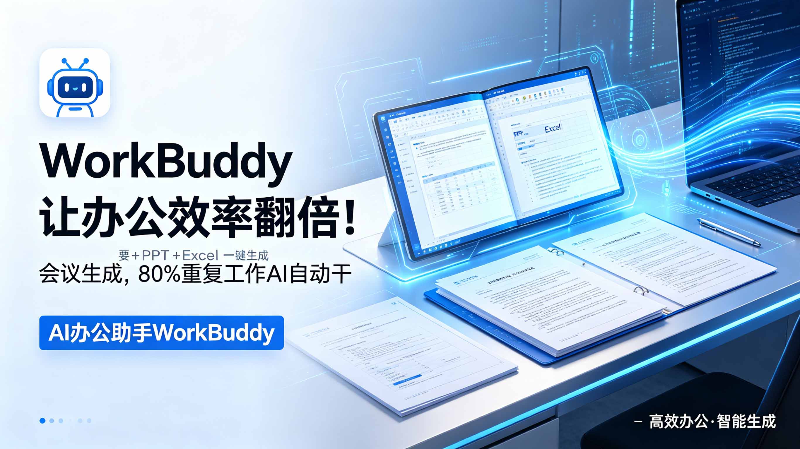 图片[1]-WorkBuddy让办公效率翻倍！会议纪要+PPT+Excel一键生成，80%重复工作AI自动干-禾谷轻创网