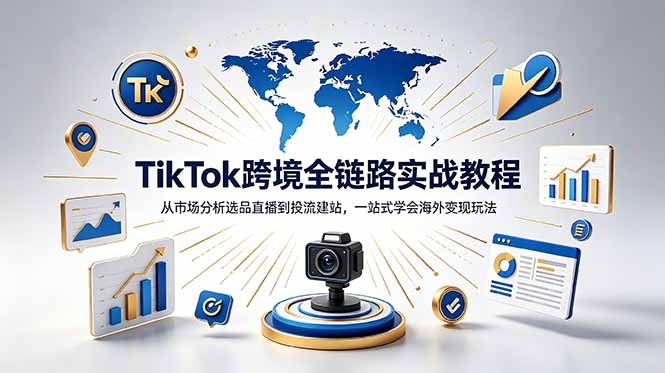TikTok+独立站跨境基础全套教程，拆解平台盈利逻辑，新手从零跑通变现全流程-禾谷轻创网