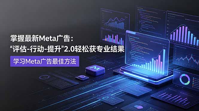 掌握最新的Meta广告，通过“评估-行动-提升”2.0版本轻松获得专业级结果。学习目前学习Meta广告的最佳方法-禾谷轻创网