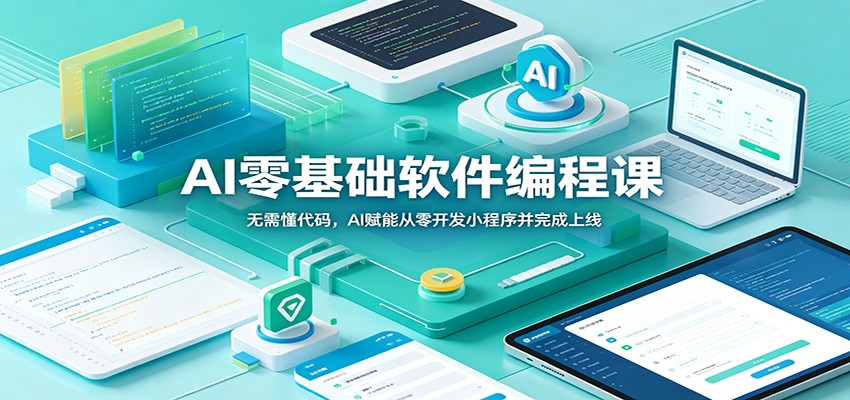 AI零基础软件编程课：无需懂代码，AI赋能从零开发小程序并完成上线-禾谷轻创网