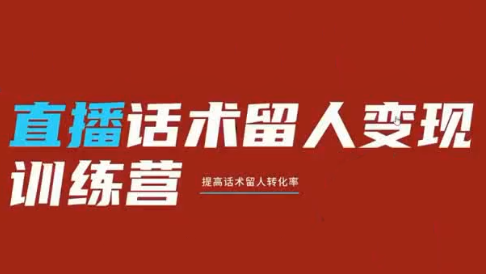 纹汐·直播话术留人变现训练营-禾谷轻创网