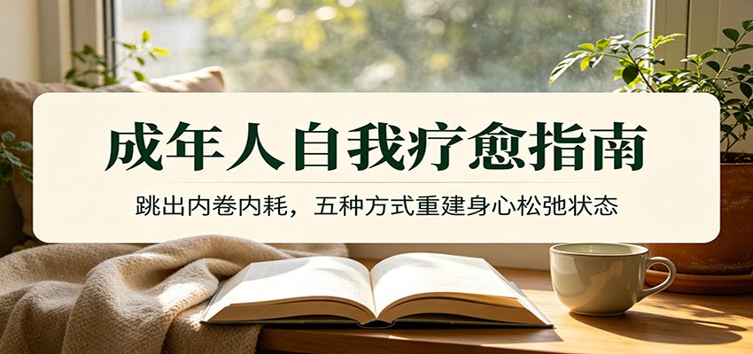 成年人自我疗愈指南:跳出内卷内耗,五种方式重建身心松弛状态-禾谷轻创网