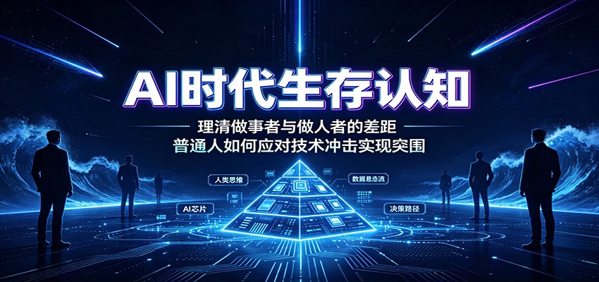 AI时代生存认知：理清做事者与做人者的差距，普通人如何应对技术冲击实现突围-禾谷轻创网