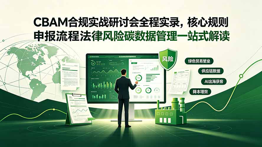CBAM合规实战研讨会全程实录，核心规则申报流程法律风险碳数据管理一站式解读-禾谷轻创网