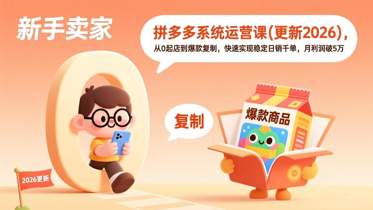 拼多多系统运营课(更新7月-禾谷轻创网