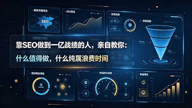 靠SEO做到一亿战绩的人，亲自教你：什么值得做，什么纯属浪费时间【原创双语字幕】-禾谷轻创网