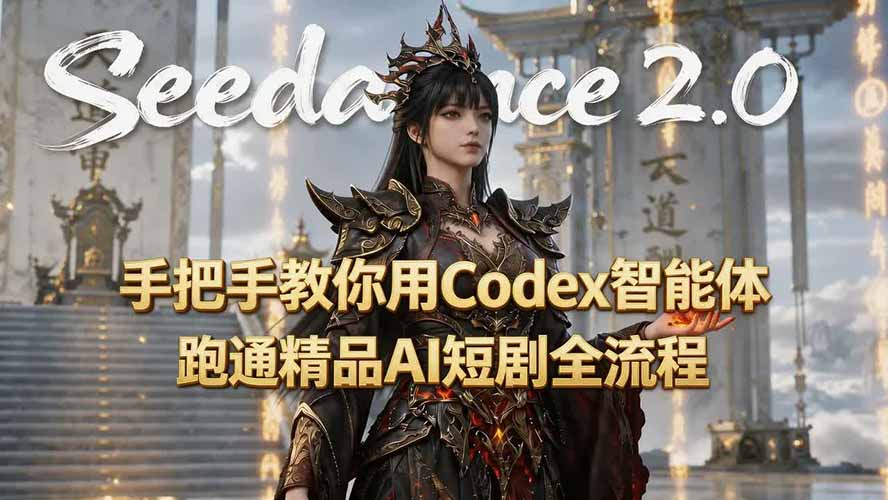 手把手教你用Seedance2.0+Codex智能体跑通精品AI短剧全流程(附3种skill技能-禾谷轻创网