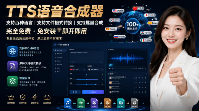 最新TTS配音，支持批量，支持文件格式转换，功能超多-禾谷轻创网