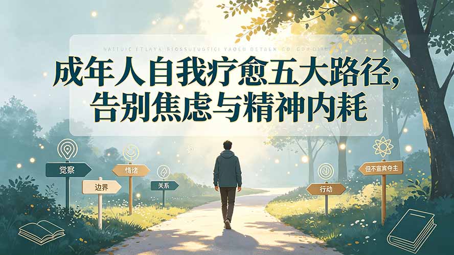 付费文章：成年人自我疗愈五大路径，告别焦虑与精神内耗-禾谷轻创网