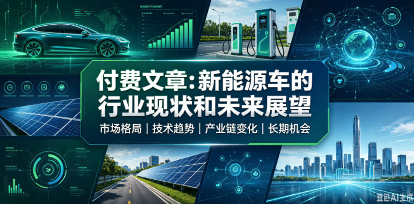 付费文章：新能原车的行业现状和未来展望-禾谷轻创网