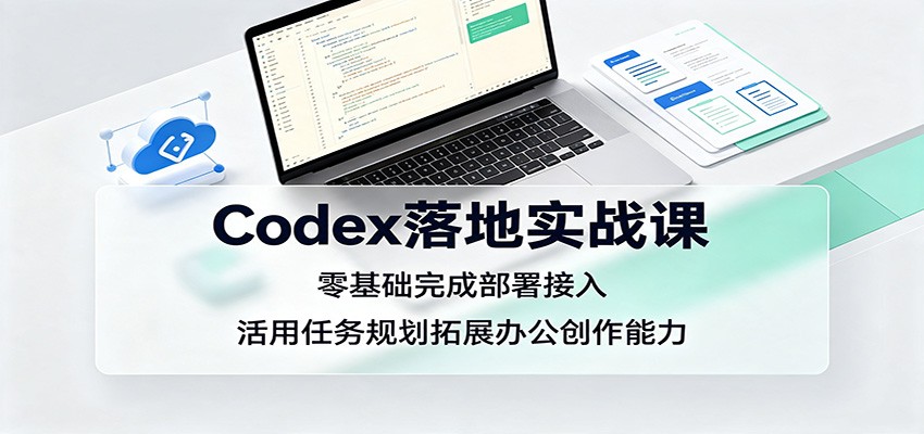 Codex落地实战课：零基础完成部署接入，活用任务规划拓展办公创作能力-禾谷轻创网