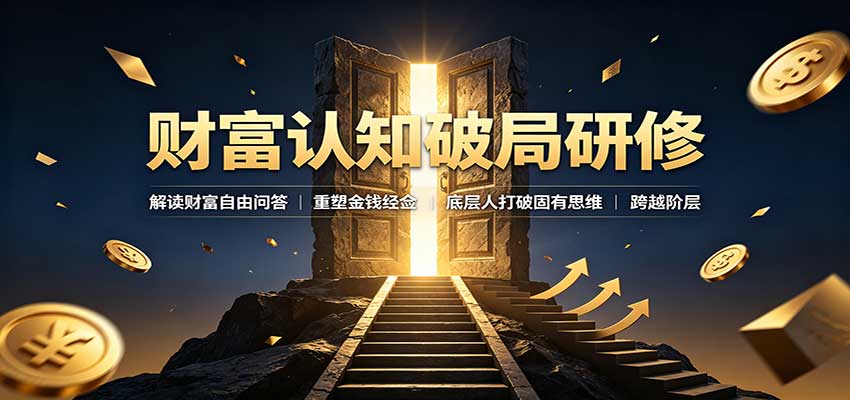 财富认知破局研修：解读”孙割”，重塑金钱观念，底层人打破固有思维跨越阶层-禾谷轻创网