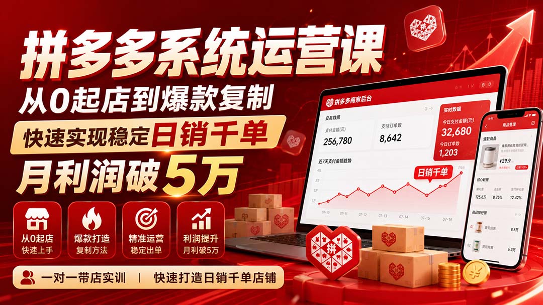 图片[1]-拼多多系统运营课(更新8月-禾谷轻创网
