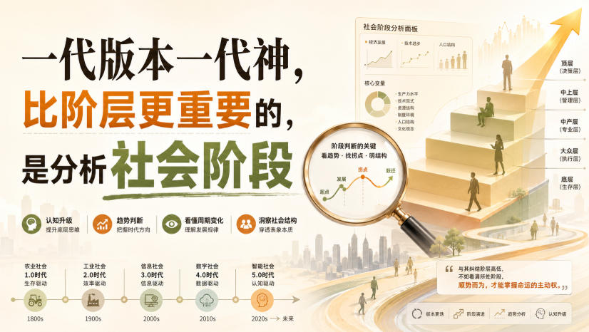 付费文章:一代版本一代神,比阶层更重要的,是分析社会阶段-禾谷轻创网