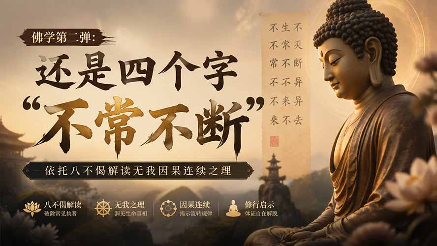 付费文章：佛学第二弹：还是四个字“不常不断”依托八不偈解读无我因果连续之理-禾谷轻创网
