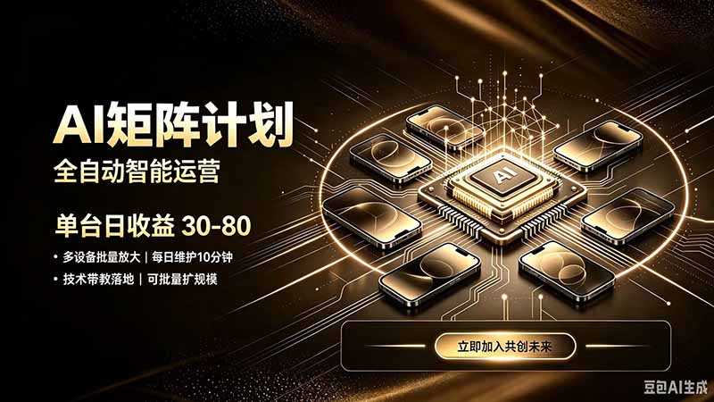 AI智能对话，矩阵规模化创业，全程技术扶持，长久稳定，日入800+-禾谷轻创网