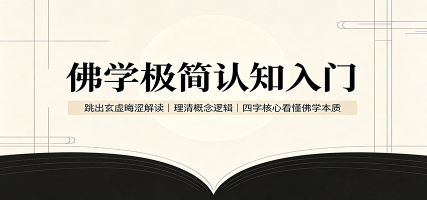 佛学极简认知入门：跳出玄虚晦涩解读，理清概念逻辑，四字核心看懂佛学本质-禾谷轻创网