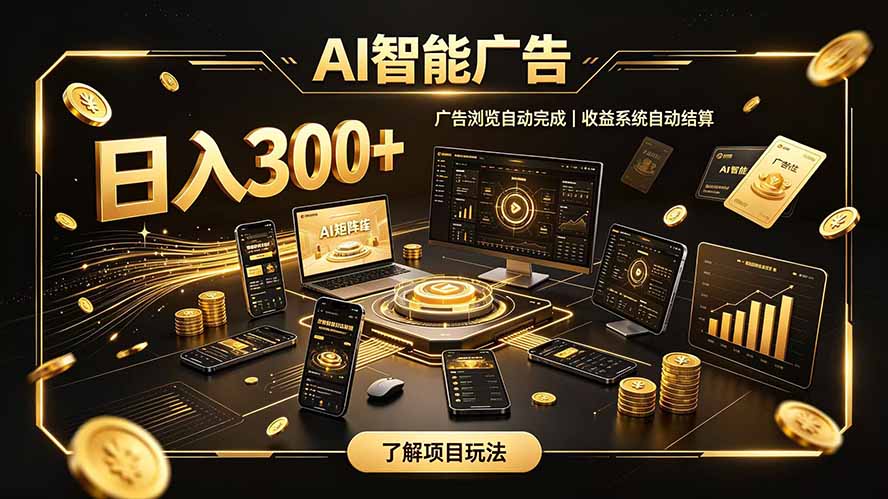 自研 AI 系统｜轻资产起步｜长期稳定收益｜宝妈 上班族轻轻松松日入300+-禾谷轻创网