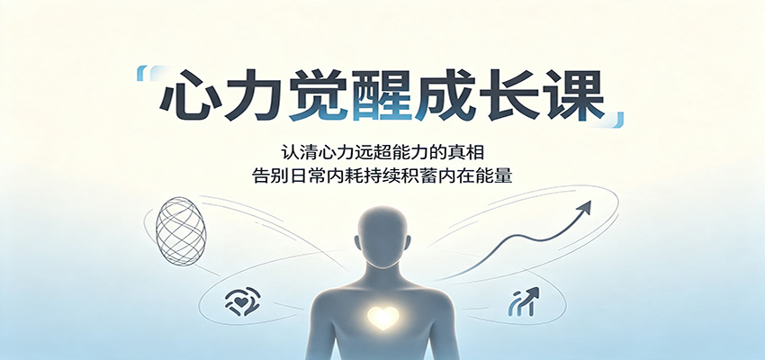 心力觉醒成长课:认清心力远超能力的真相,告别日常内耗持续积蓄内在能量-禾谷轻创网