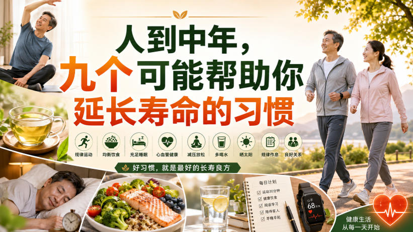 付费文章：人到中年，九个可能帮助你延长寿命的习惯-禾谷轻创网