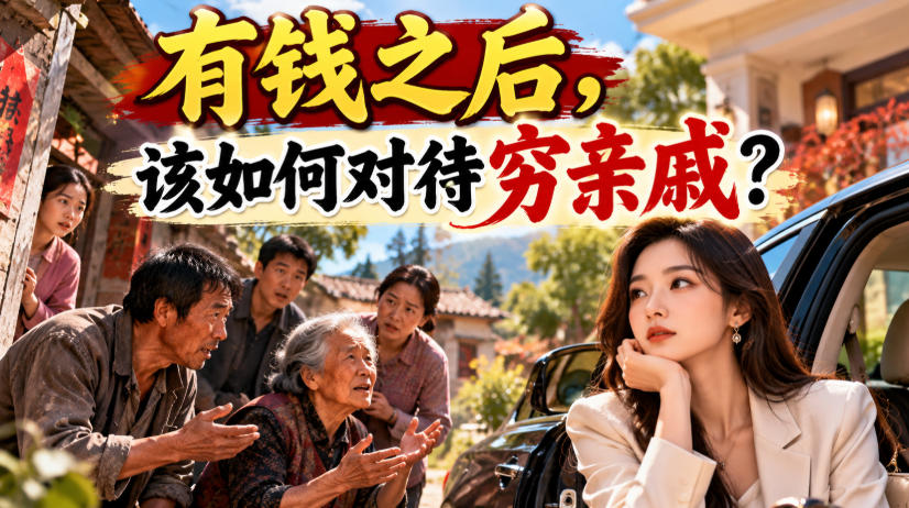 某公众号付费文章：有钱之后，该如何对待穷亲戚？-禾谷轻创网