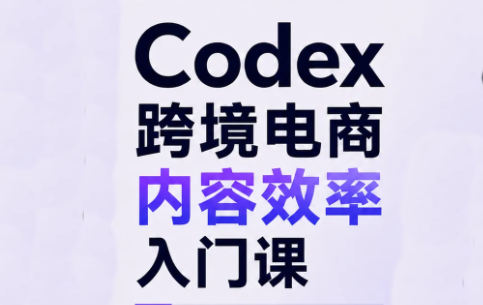 Codex跨境电商内容效率入门课-禾谷轻创网
