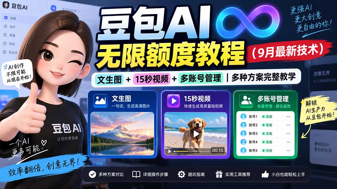 豆包AI无限额度教程(9月最新技术-禾谷轻创网