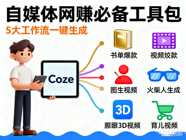 Coze工作流合集，内容一共100份左右，内容丰富，可以提供工作效率-禾谷轻创网