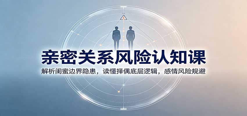 亲密关系风险认知课：解析闺蜜边界隐患，读懂择偶底层逻辑，感情风险规避-禾谷轻创网
