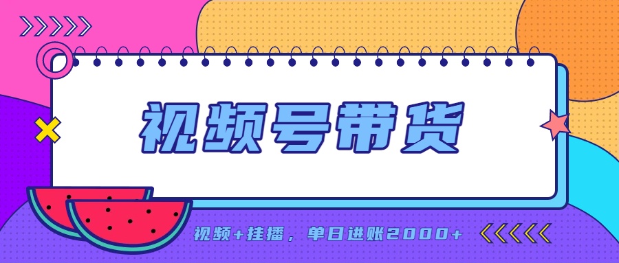 日入2000+的副业，视频号带货，一部手机改写人生篇章，无需投资-禾谷轻创网