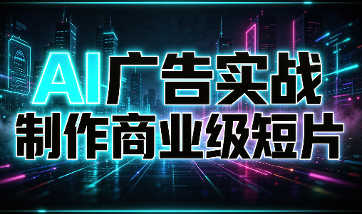 AI广告实战制作商业级短片-禾谷轻创网