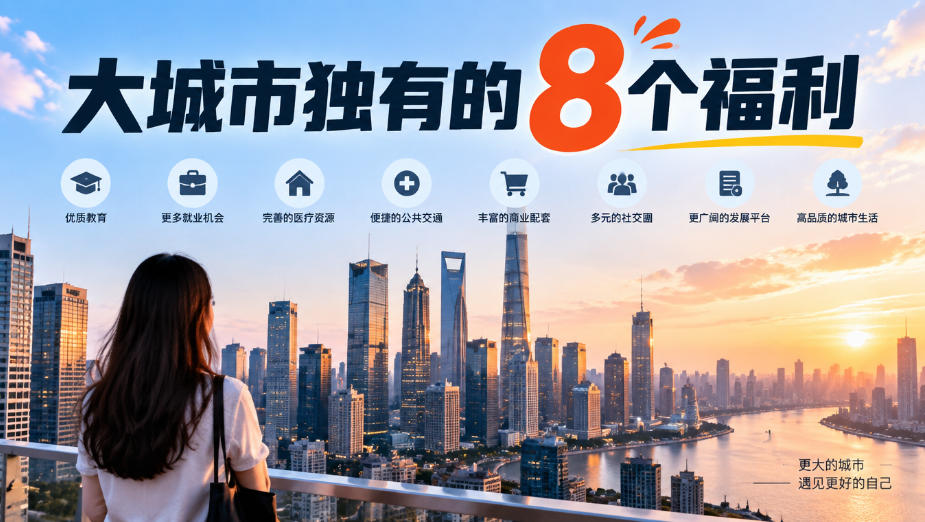 某公众号付费文章：大城市独有的8个福利-禾谷轻创网
