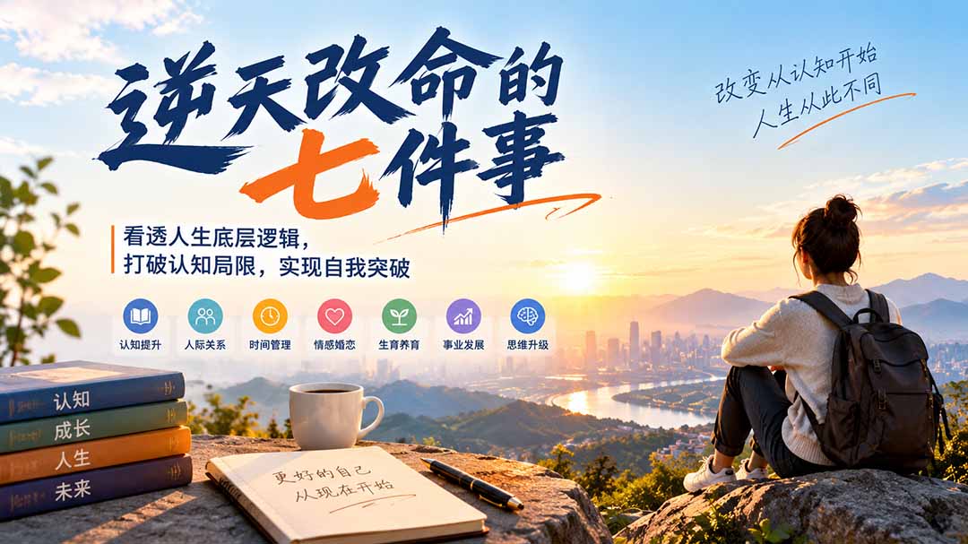 付费文章：逆天改命的七件事，看透人生底层逻辑，打破认知局限，实现自我突破-禾谷轻创网