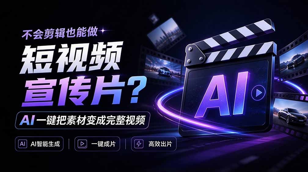 我跪下来了！不会剪辑也能做短视频宣传片？ AI 一键把素材变成完整视频，真是神奇，OpenFilm 超省事-禾谷轻创网