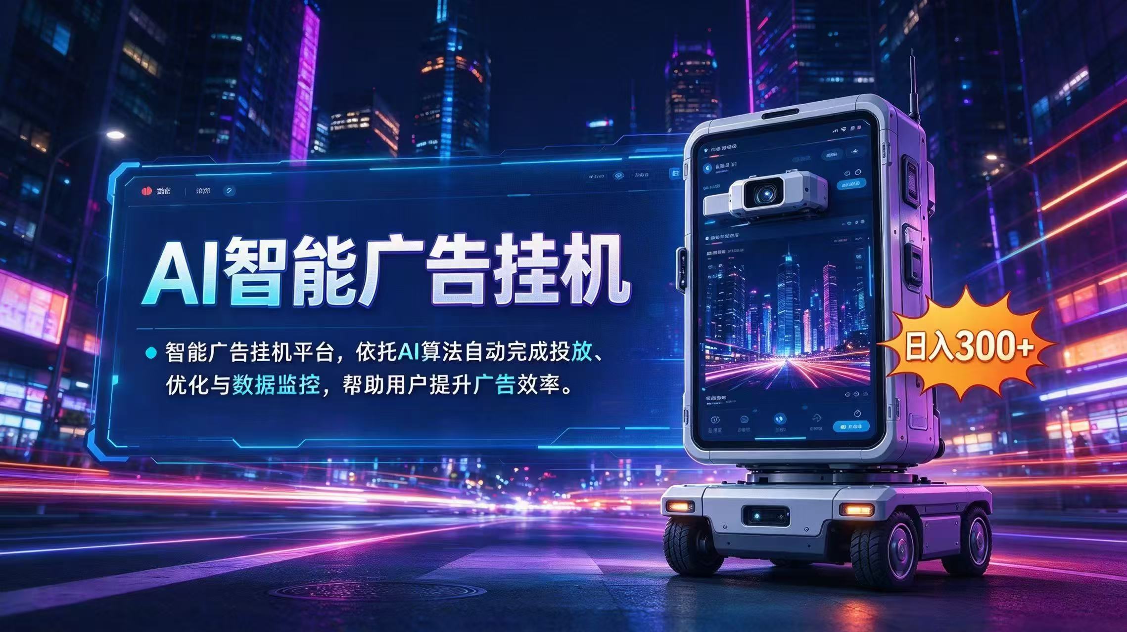AI 智能广告挂机｜AI 自动运行，轻松托管广告任务-禾谷轻创网