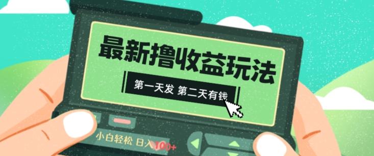 2024最新撸视频收益玩法，第一天发，第二天就有钱-禾谷轻创网