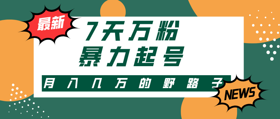 3-7天万粉，快手暴力起号，多种变现方式，新手小白秒上手，单月变现几...-禾谷轻创网