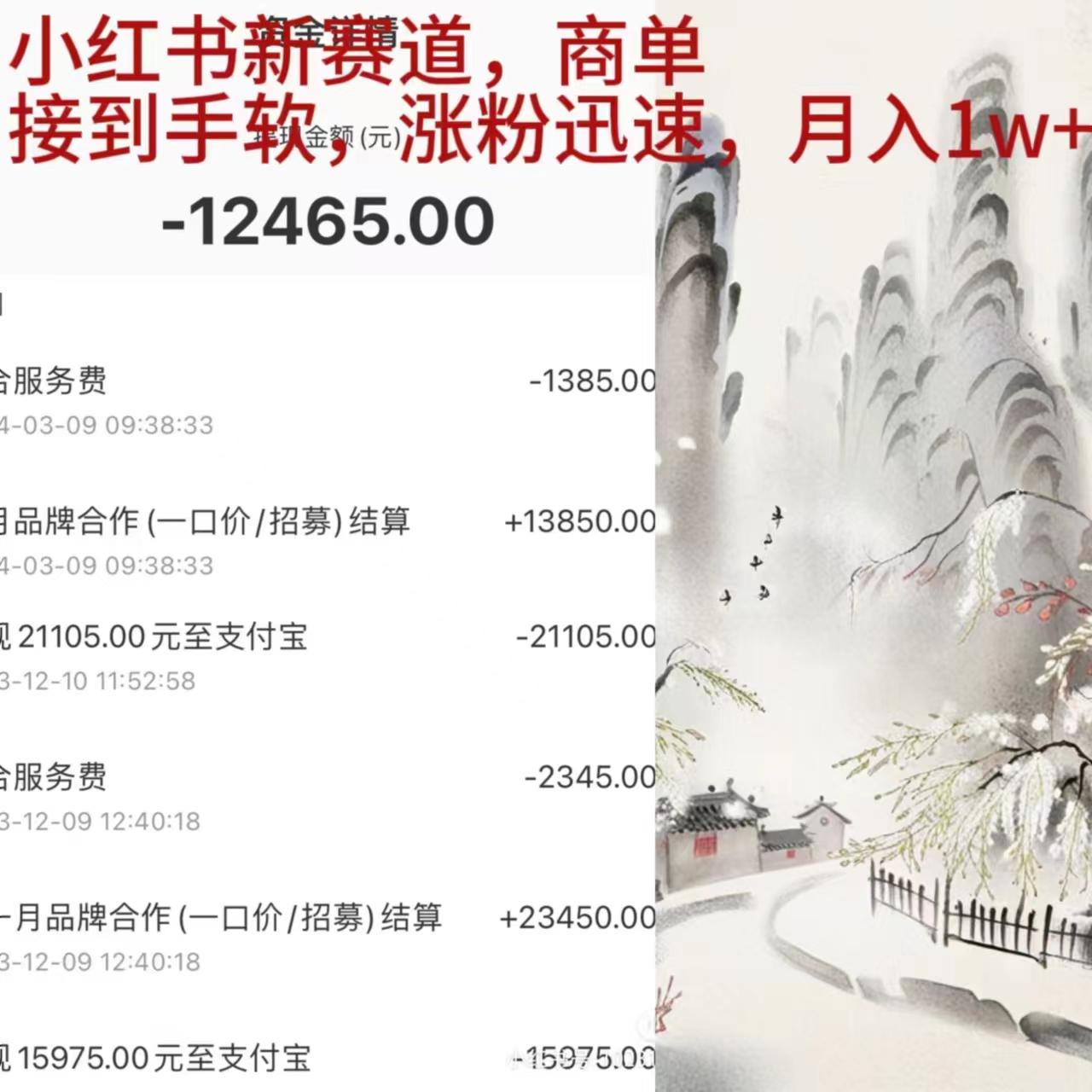 (9476期)小红书新赛道，商单接到手软，涨粉迅速，月入1w+-禾谷轻创网