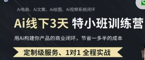 AI实操培训第20-21期线下，0基础保姆级教程，3月最新整理，企业获客、降本增效、打造超级个体-禾谷轻创网