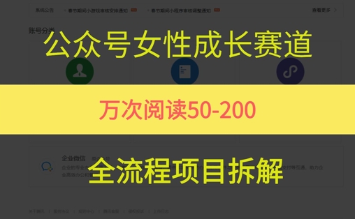 公众号女性赛道，最近爆火系列，条条作品阅读量10w+-禾谷轻创网