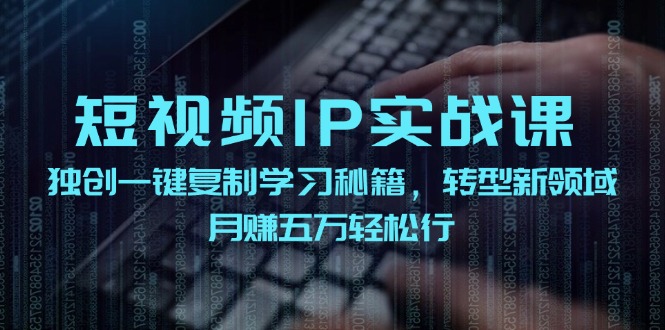 短视频IP实战课，独创一键复制学习秘籍，转战新领域，月赚五万轻松行-禾谷轻创网