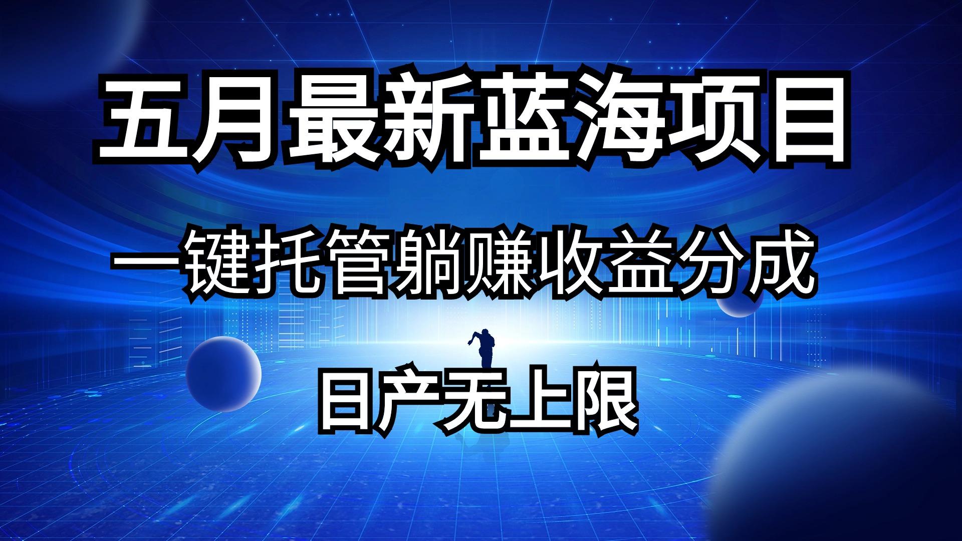 五月刚出最新蓝海项目一键托管 躺赚收益分成 日产无上限-禾谷轻创网