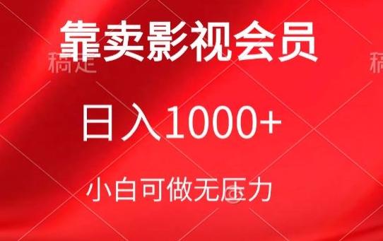 靠卖影视会员，日入1000+，落地保姆级教程，新手可学【揭秘】-禾谷轻创网