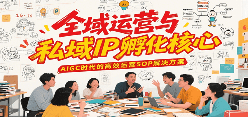 全域运营与私域IP孵化核心，AIGC时代的高效运营SOP解决方案-禾谷轻创网