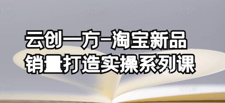 云创一方-淘宝新品销量打造实操系列课，基础销量打造(4课程)+补单渠道分析(4课程)-禾谷轻创网