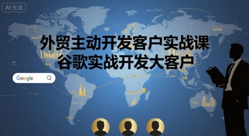 外贸主动开发客户实战课，谷歌实战开发大客户-禾谷轻创网