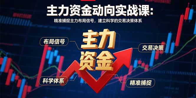 主力资金动向实战课-8月：精准捕捉主力布局信号，建立科学的交易决策体系-禾谷轻创网
