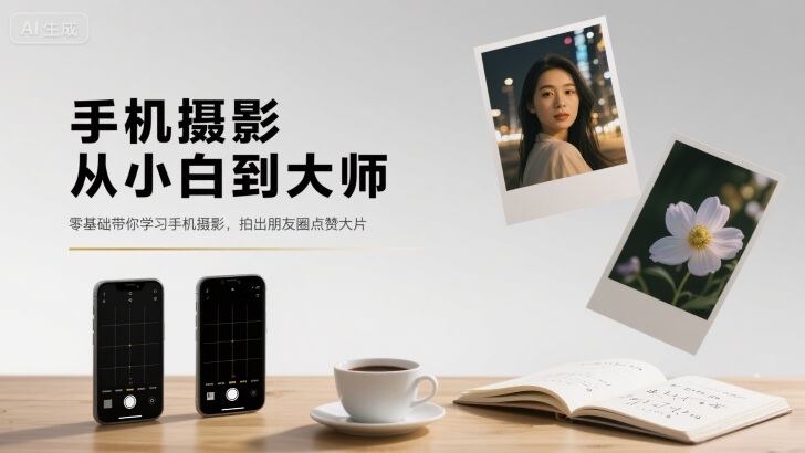 手机摄影从小白到大师，零基础带你学习手机摄影，拍出朋友圈点赞大片-禾谷轻创网